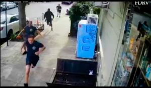 Video: New York Firefighters Chase Down a Man Who Assaulted an Elderly Woman