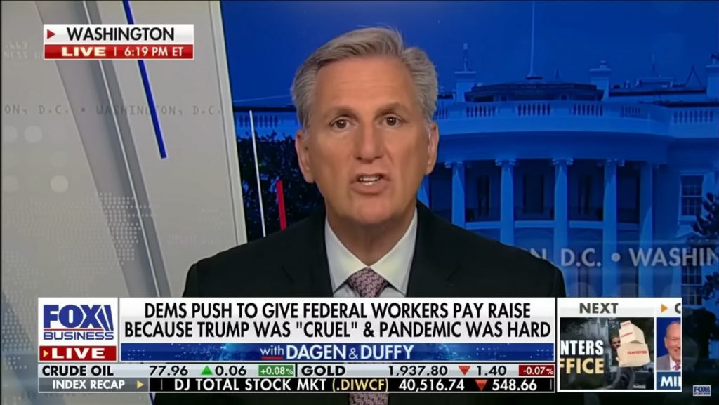 mccarthy-calls-out-47-of-federal-workforce-time-to-get-their-butts