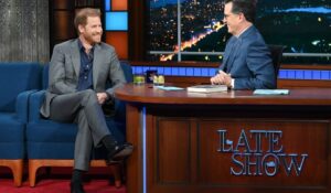 Prince Harry Appears On Colbert
